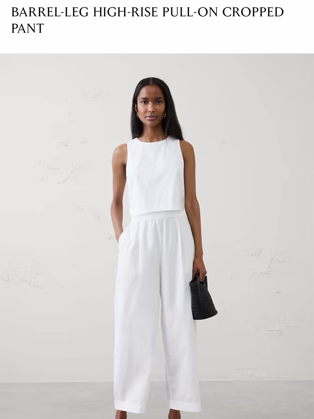 Banana Republic Factory Wide Leg Women's Pants in White